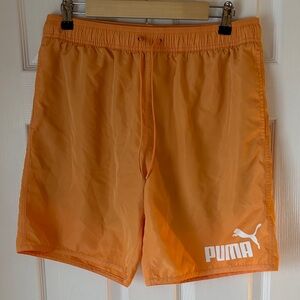 Puma Bright Orange Swim Trunks